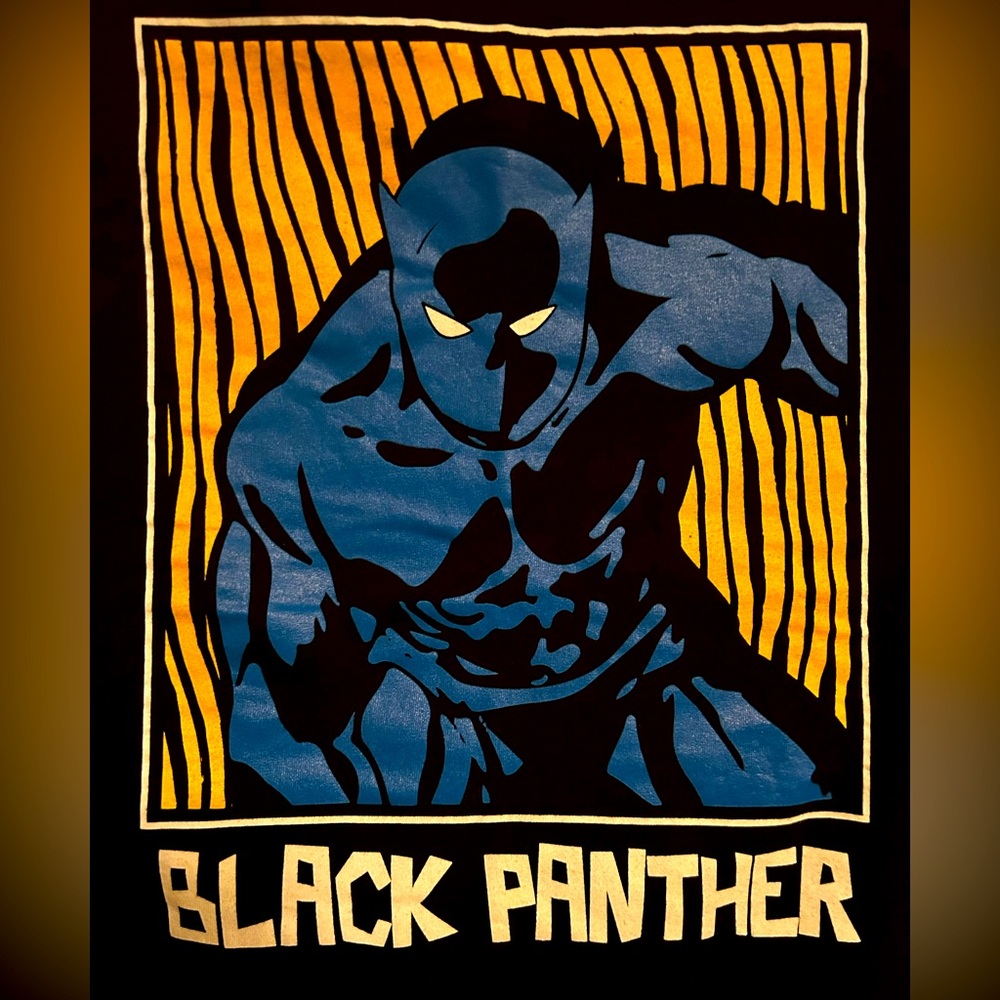 Marvel Black Panther Blue and Yellow Tee